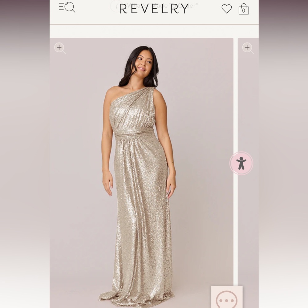 Revelry “Starla” Gold Sequin Gown